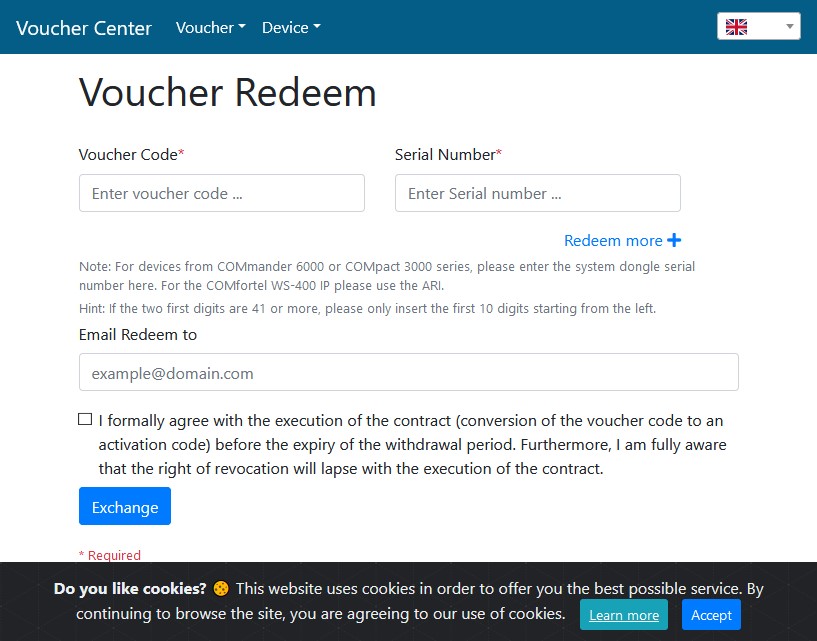 Voucher Center